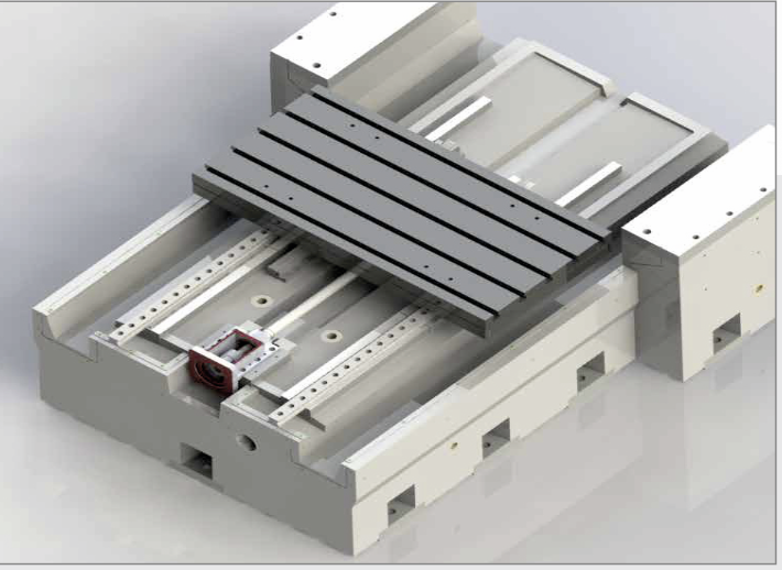 Полноразмерные каналы по сторонам станины